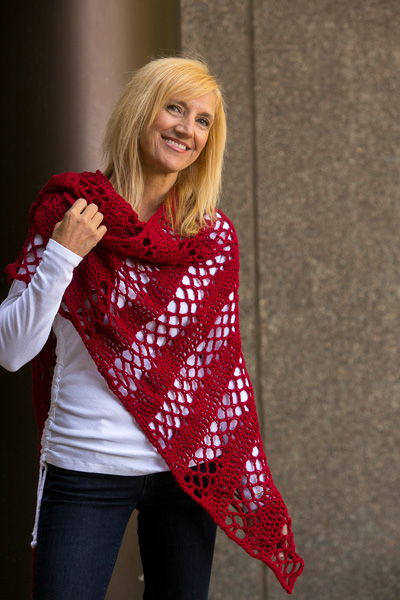 Asymmetrical Wedge Shawl - I Like Crochet