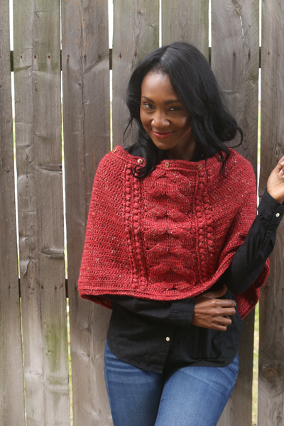 Heathered Coral Cowl and Wrap Set - I Like Crochet