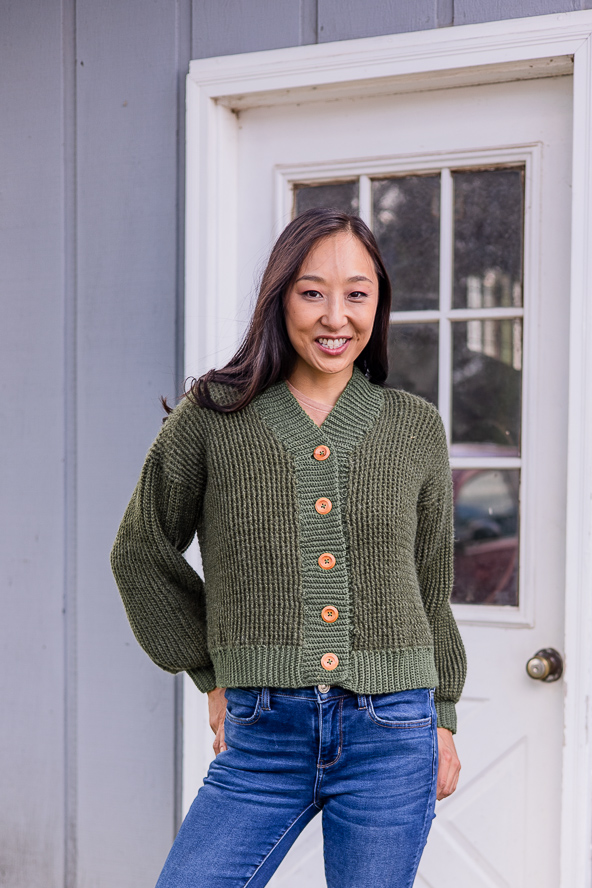 Crochet Knit Cropped Cardigan - Ready to Wear