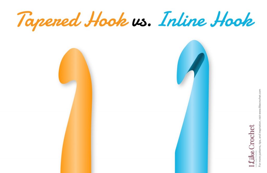 Inline vs Tapered Crochet Hooks - Catherine Crochets